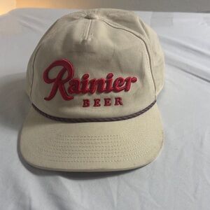 Rainier Beer Cap with Red Logo